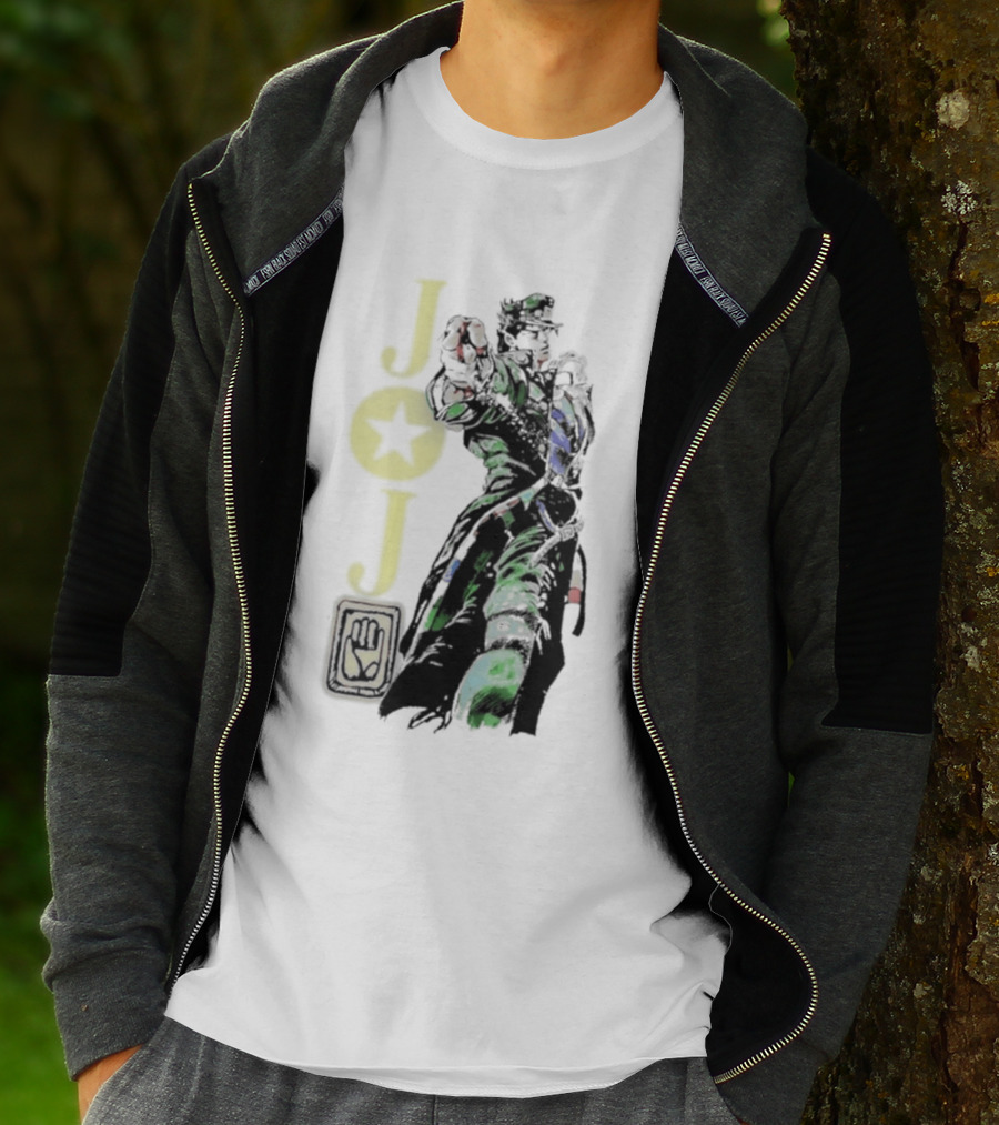 Jojo Jotaro Kujo Star Emblem Anime T-Shirt