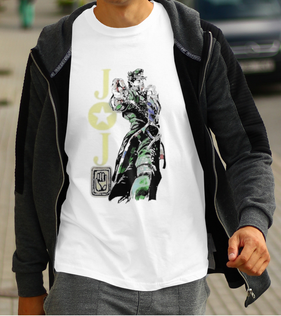 Jojo Jotaro Kujo Star Emblem Anime T-Shirt