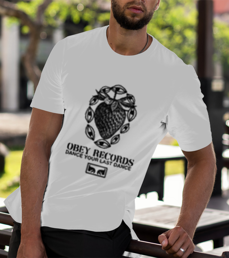 Obey Records Garden Heavyweight Music Art Collection T-Shirt