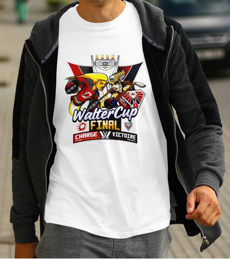 Ottawa Charge Vs Montreal Victoire 2026 Walter Cup Final Hockey Clash T-Shirt