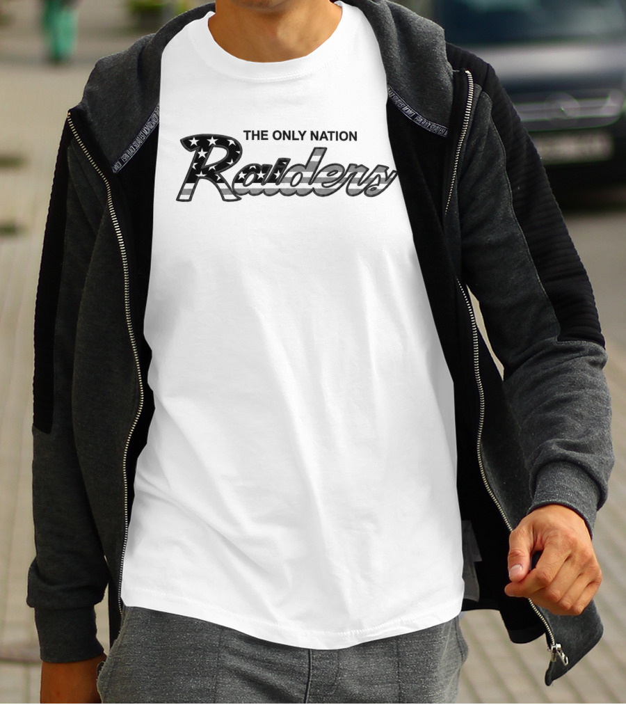 Raiders The Only Nation 2026 Stars And Stripes Bold Raiders T-Shirt