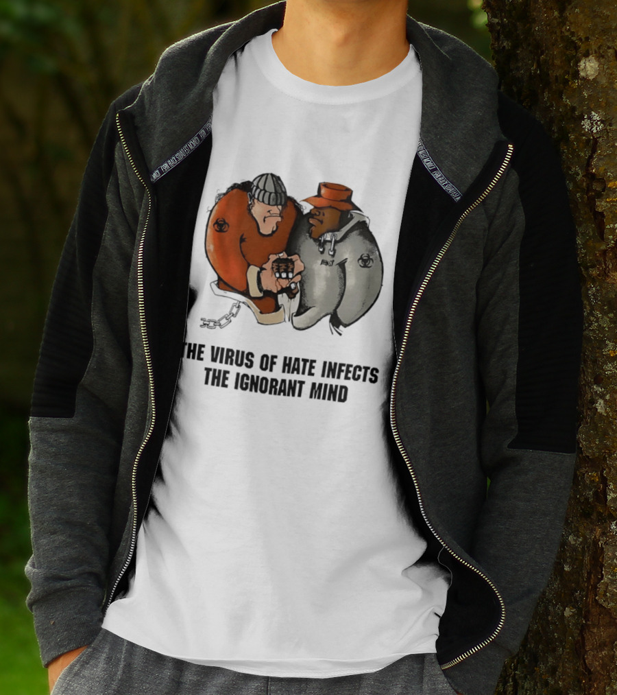 The Virus Of Hate Infects The Ignorant Mind 90s Biohazard T-Shirt
