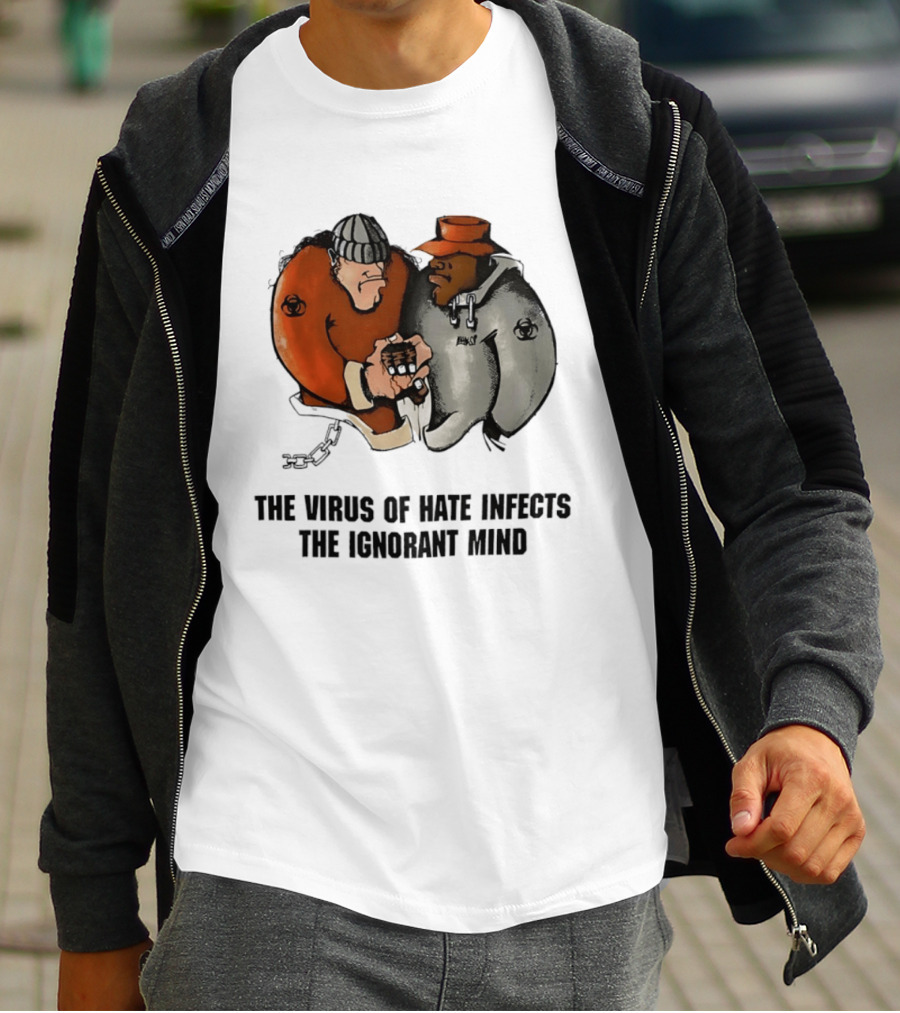 The Virus Of Hate Infects The Ignorant Mind 90s Biohazard T-Shirt