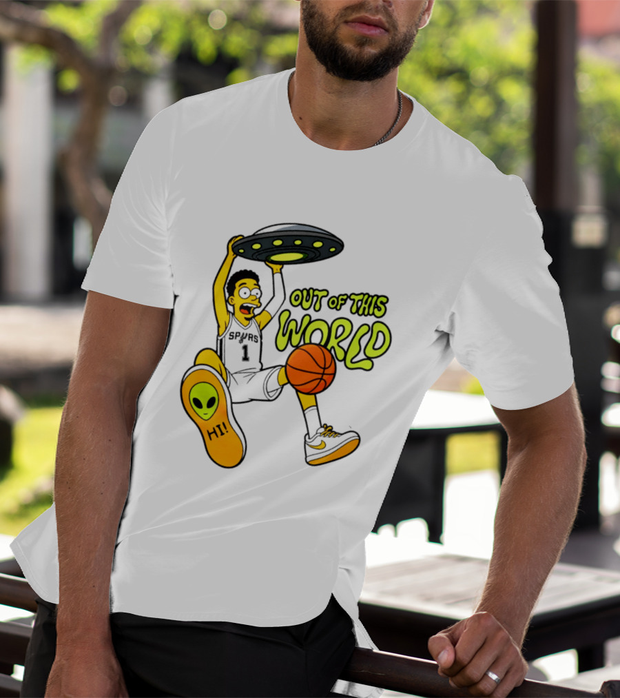 Victor Wembanyama San Antonio Spurs Out Of This World Alien Basketball T-Shirt