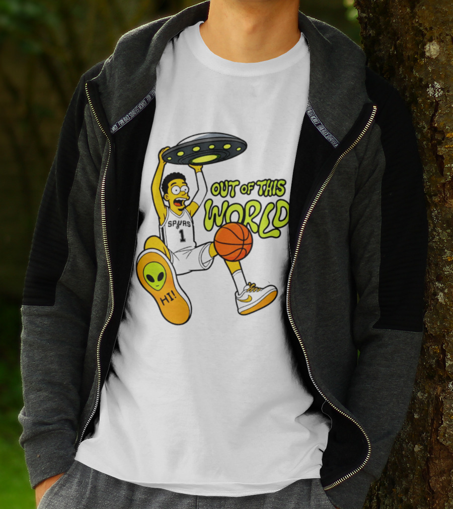 Victor Wembanyama San Antonio Spurs Out Of This World Alien Basketball T-Shirt