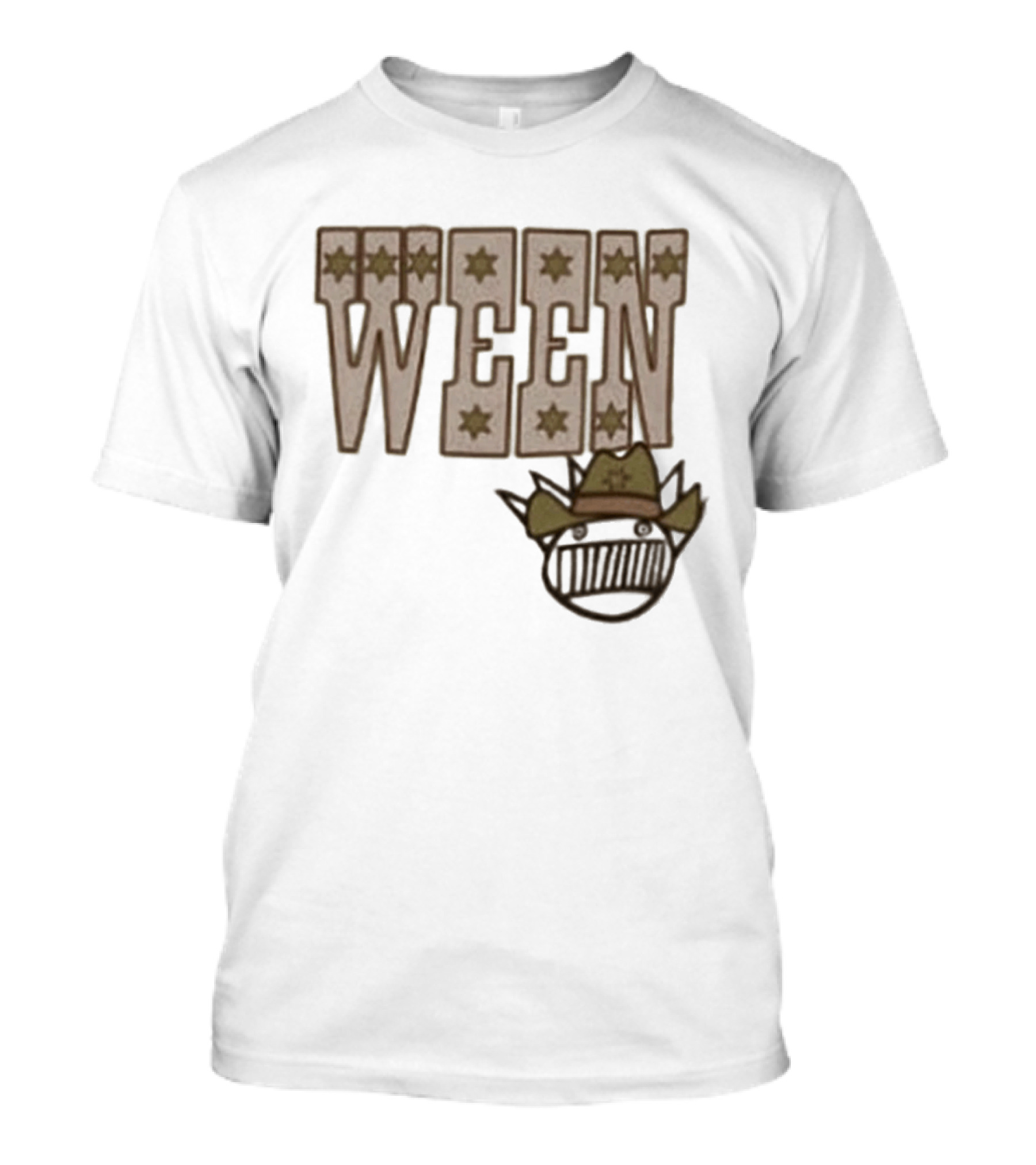 Ween 12 Golden Country Greats Tour Cowboy Hat Stars T-Shirt