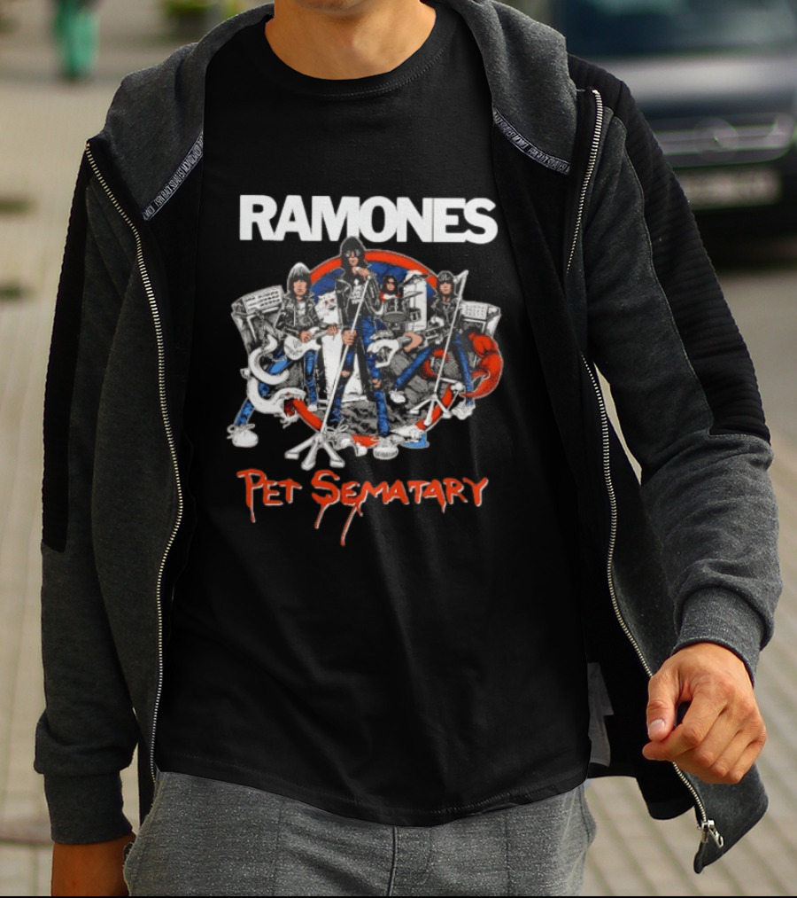 Ramones Pet Sematary Road To Ruin Classic Punk Rock Band T-Shirt