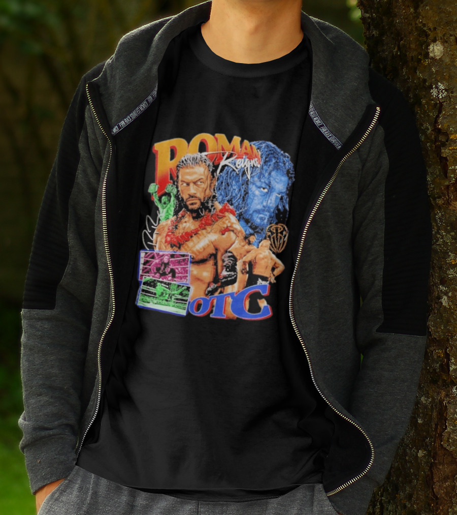 Roman Reigns Tribal Chief OTC Wrestling Champion WWE Acknowledged T-Shirt