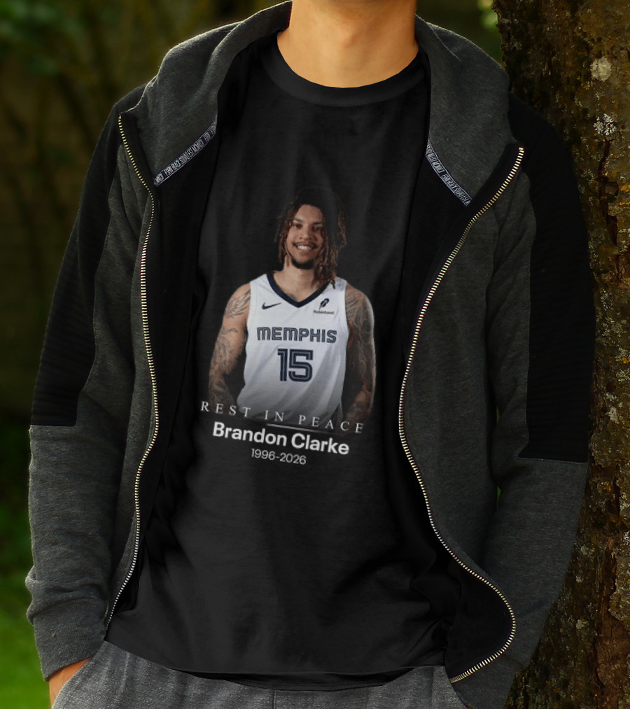 Brandon Clarke Memphis 15 Rest In Peace 1996 2026 T-Shirt