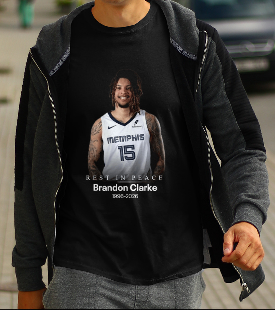 Brandon Clarke Memphis 15 Rest In Peace 1996 2026 T-Shirt
