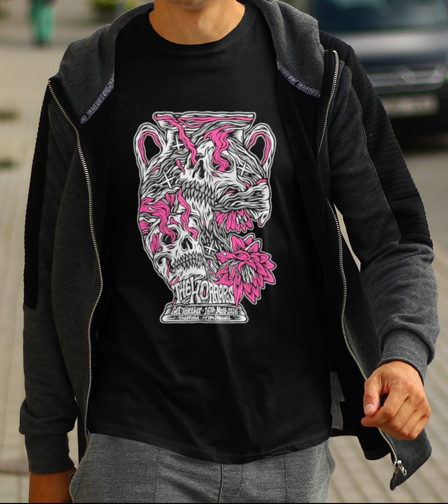 The Horrors Get Together Festival May 16 2026 Sheffield UK Skull Vase T-Shirt