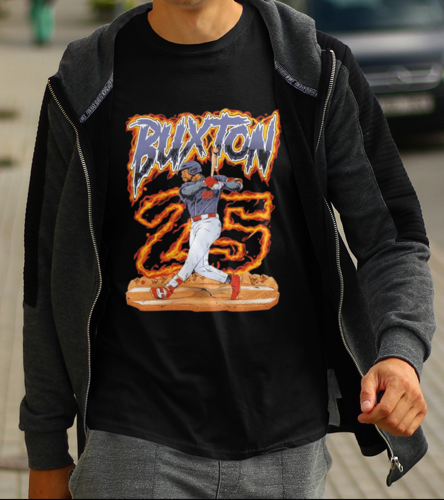 Buxton 25 Blazing Baseball Slugger T-Shirt