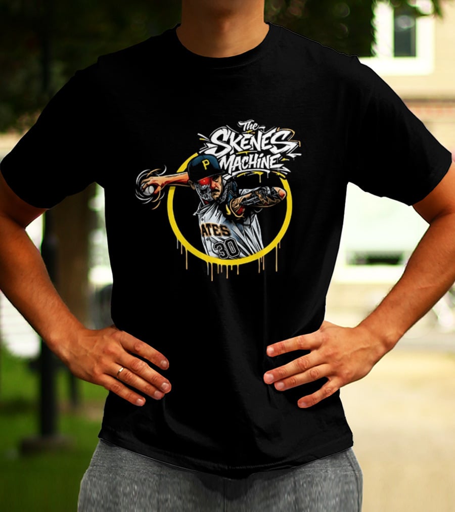 The Skenes Machine Paul Skenes Pittsburgh Pirates Pitcher 30 Aces T-Shirt