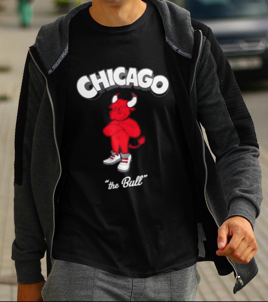 Chicago Bulls Toon Bull NBA Cartoon T-Shirt