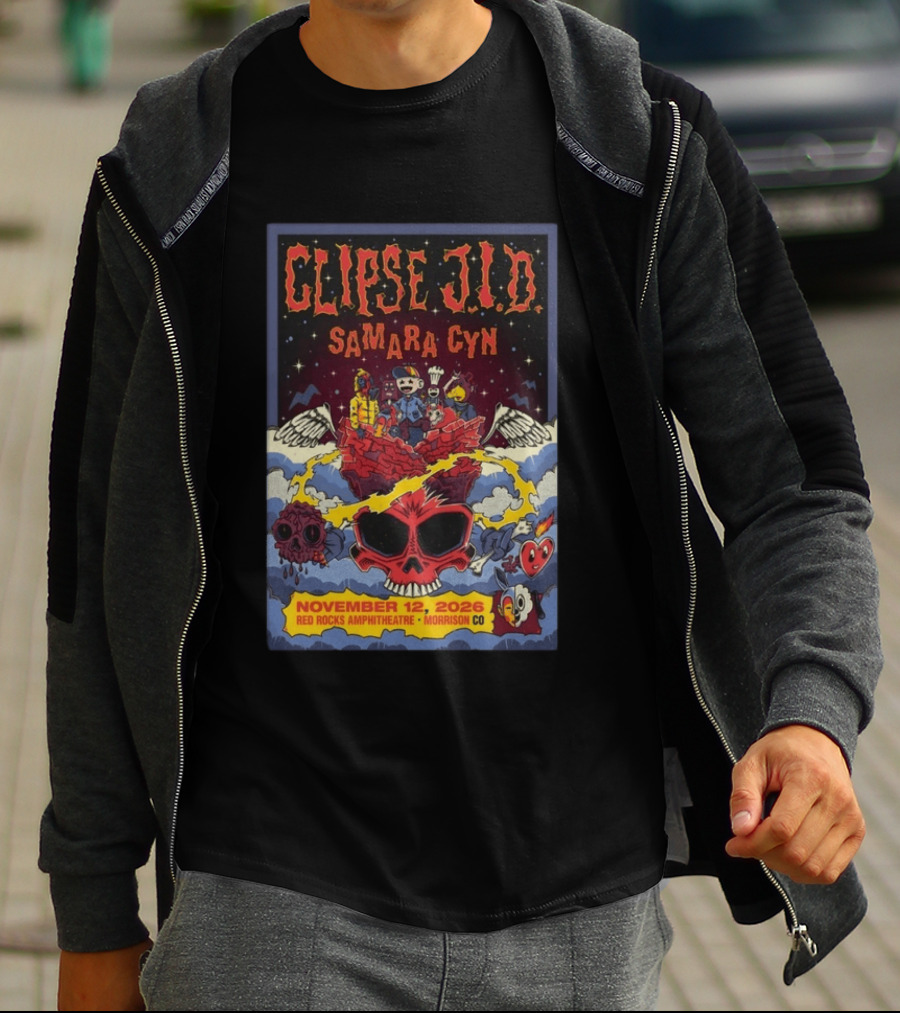 Clipse J.I.D Samara Cyn November 12 2026 Red Rocks Amphitheatre Morrison CO T-Shirt