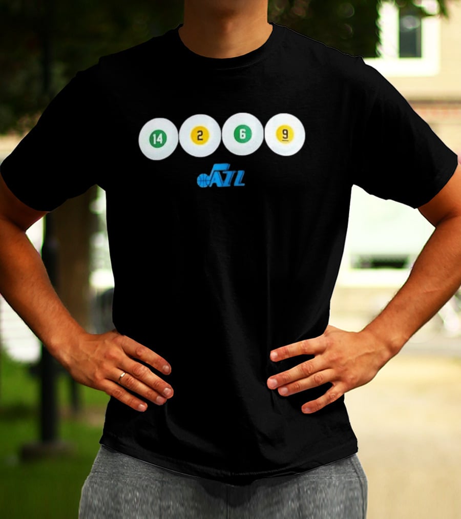 Utah Jazz 14 2 6 9 Basketball Team T-Shirt