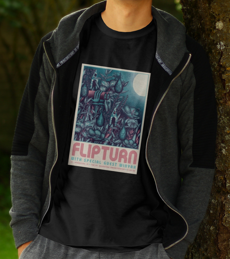 FLIPTURN With Special Guest Winyah St. Augustine Ampitheatre 9/25/26 T-Shirt
