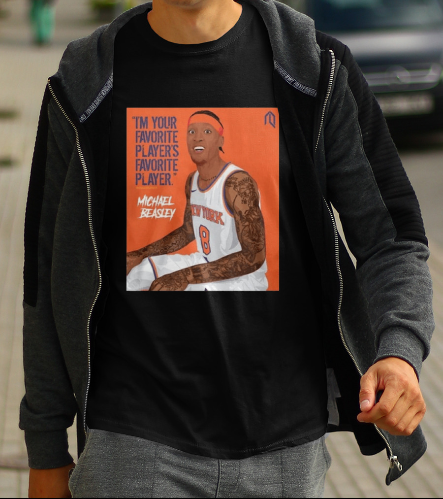 I'm Your Favorite Player's Favorite Player Michael Beasley New York Basketball Number 8 Tattoos Iconic Orange T-Shirt