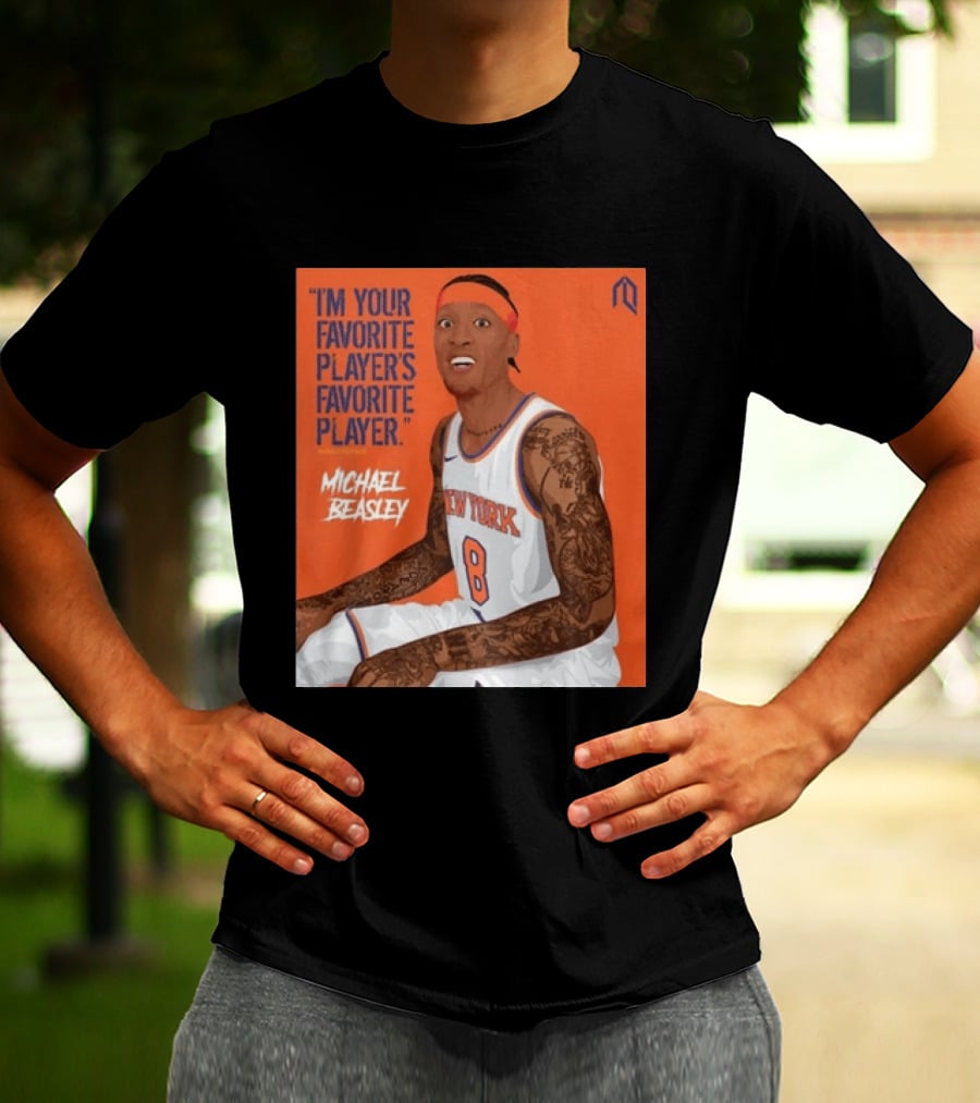 I'm Your Favorite Player's Favorite Player Michael Beasley New York Basketball Number 8 Tattoos Iconic Orange T-Shirt