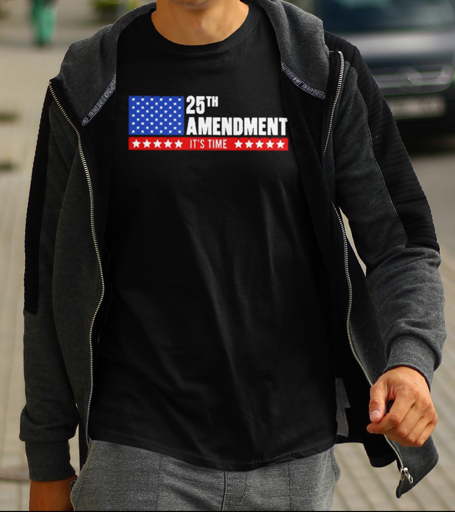 25th Amendment It's Time Stars And Stripes T-Shirt