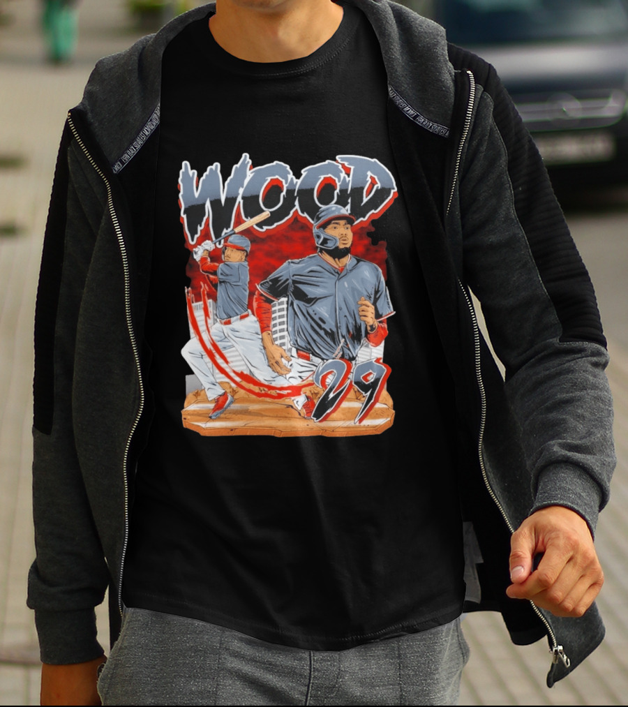 Wood 29 Baseball Euphoria Debut Action Scene T-Shirt