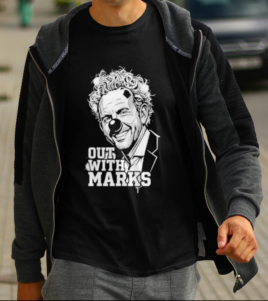 Out With Marks Sean Marks Clown Face T-Shirt
