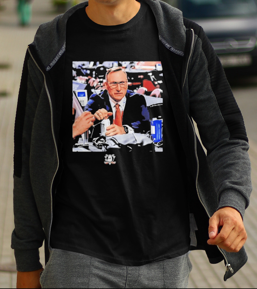 Pat Verbeek Anaheim Ducks General Manager Team Meeting Photo T-Shirt