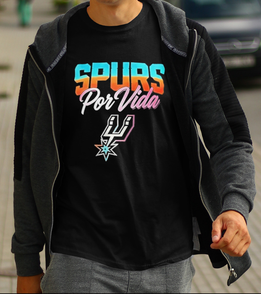 Spurs Por Vida San Antonio Vintage NBA Team Basketball T-Shirt