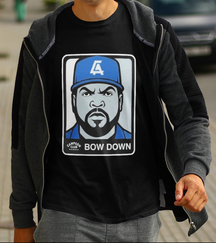 2026 LA Dodgers Ice Cube Bow Down Campeon Club T-Shirt