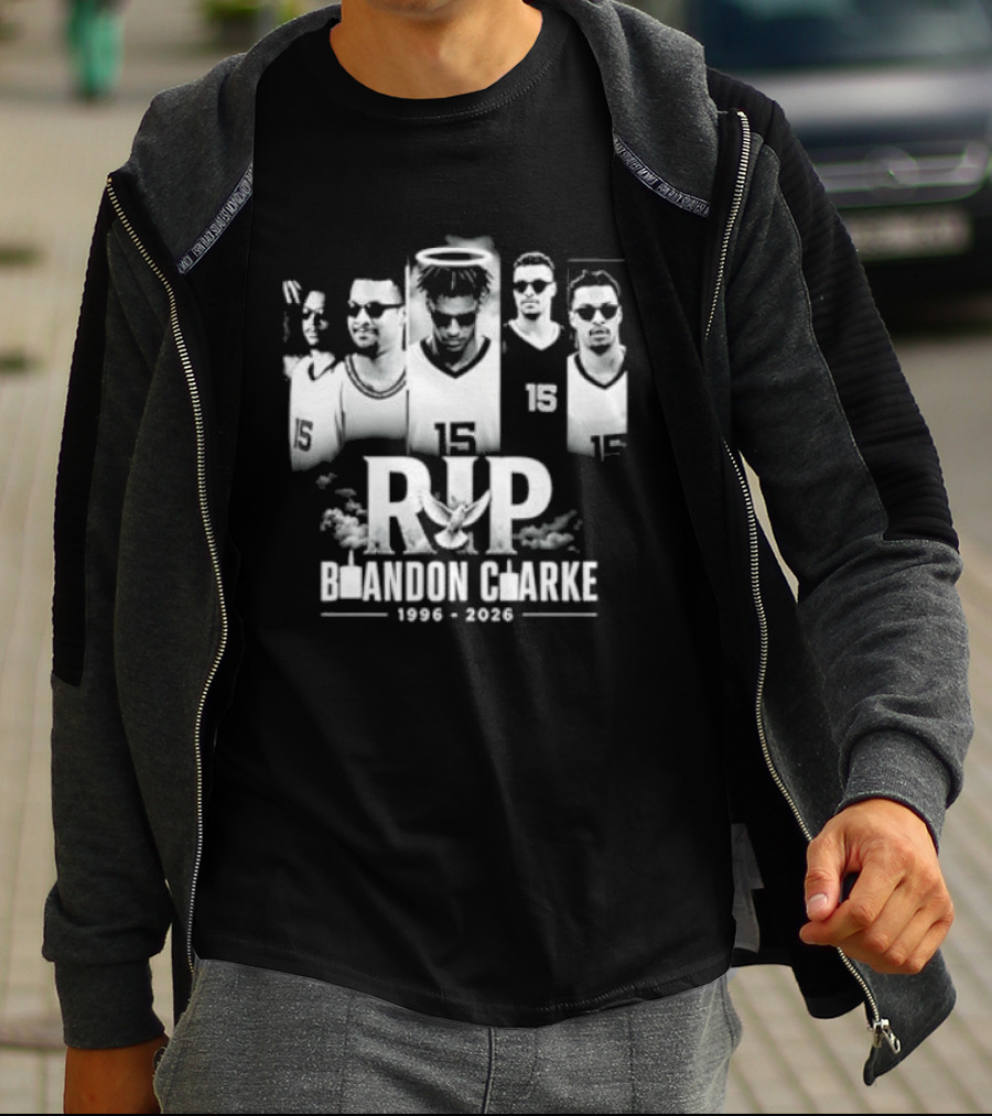 RIP Brandon Clarke 1996 2026 Commemorative Basketball T-Shirt