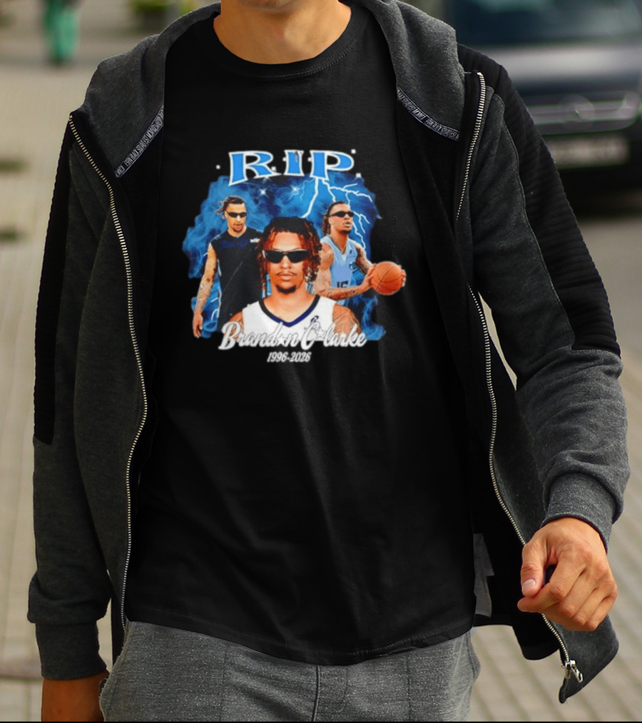 RIP Brandon Clarke 1996 2026 Memphis Grizzlies NBA Players Commemorative T-Shirt