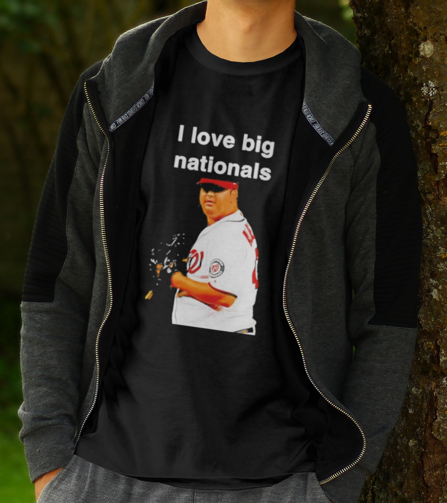 Todd Coffey Washington Nationals I Love Big Nationals White Jersey T-Shirt