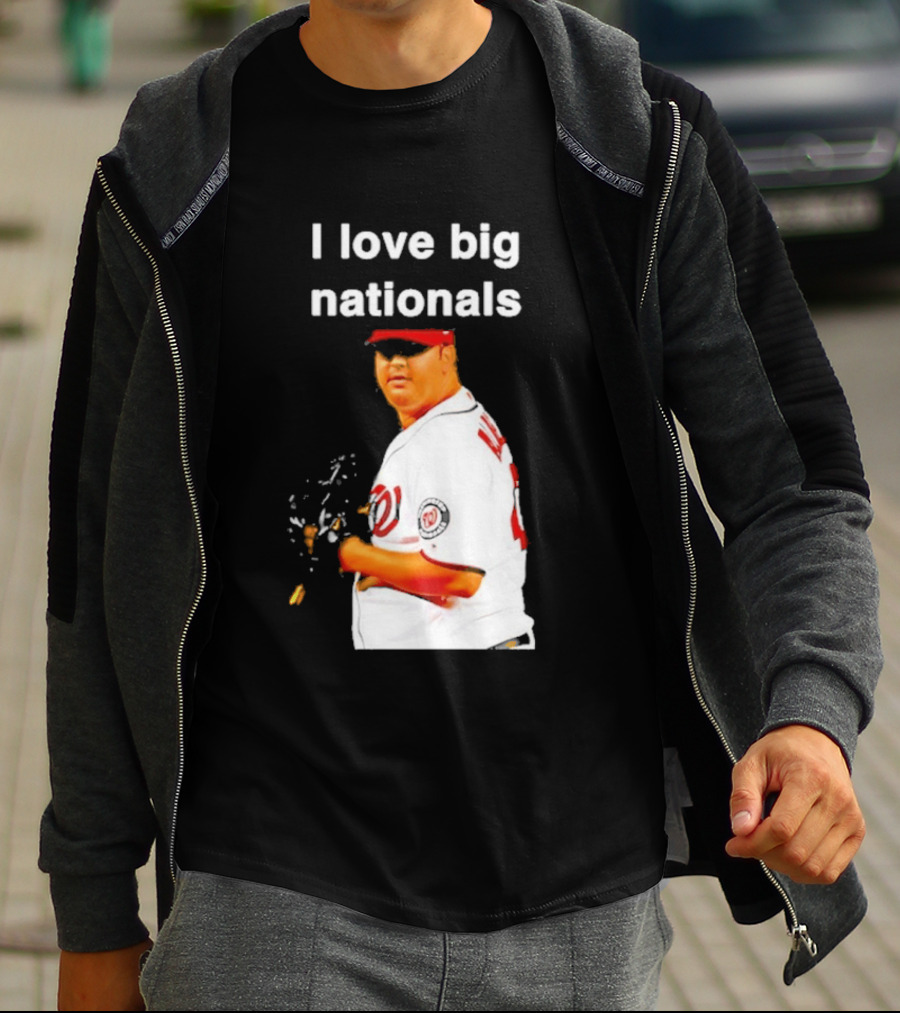 Todd Coffey Washington Nationals I Love Big Nationals White Jersey T-Shirt