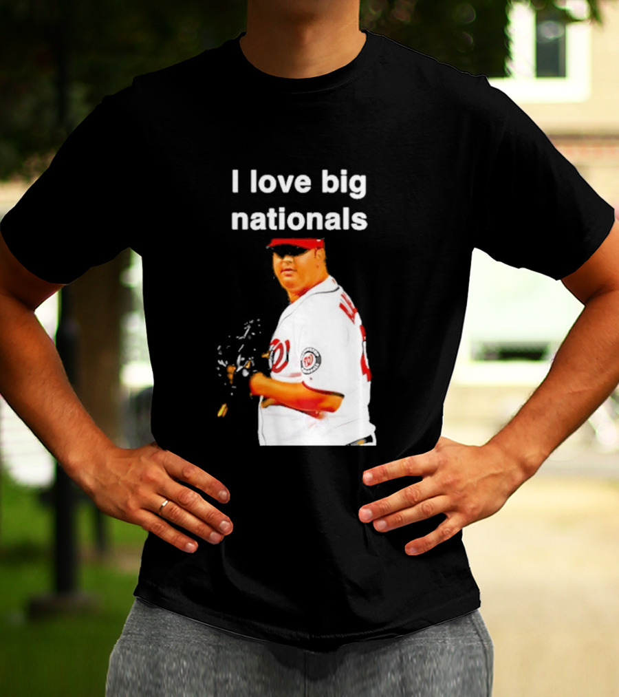 Todd Coffey Washington Nationals I Love Big Nationals White Jersey T-Shirt