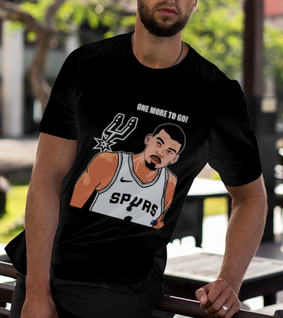 Victor Wembanyama San Antonio Spurs One More To Go T-Shirt
