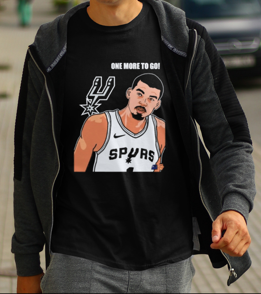 Victor Wembanyama San Antonio Spurs One More To Go T-Shirt