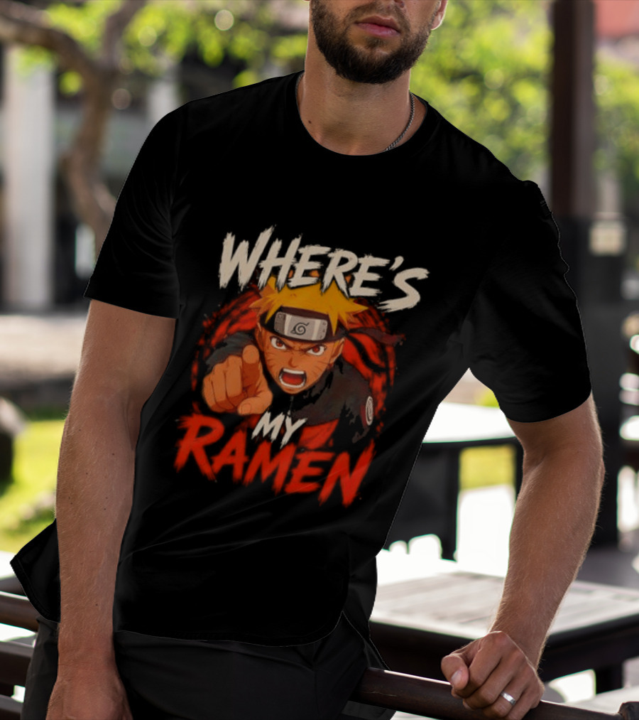 Where's My Ramen Naruto T-Shirt