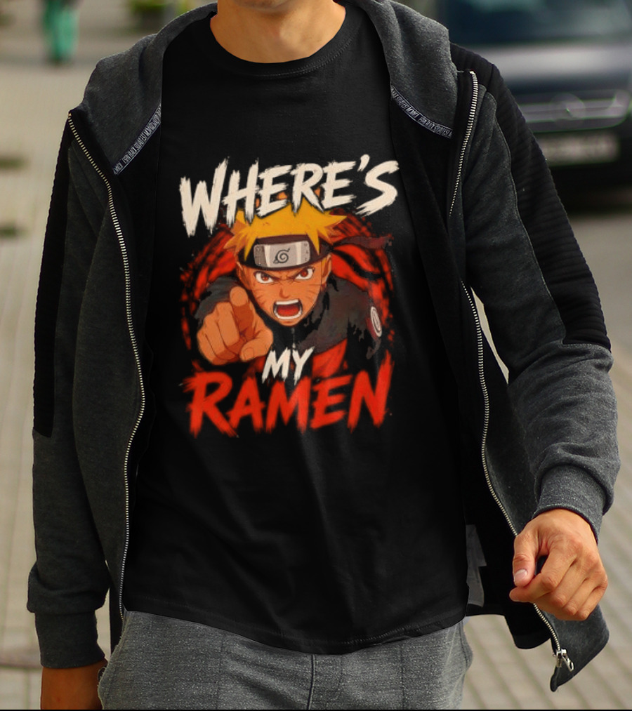 Where's My Ramen Naruto T-Shirt