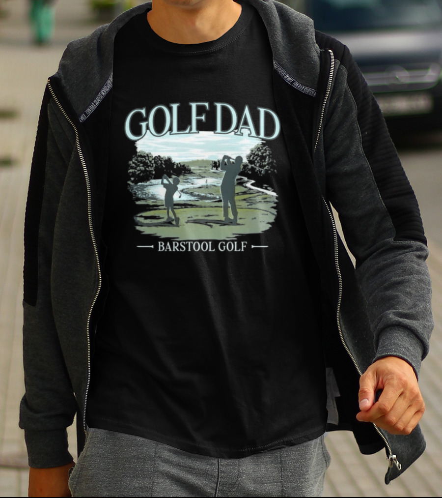 Golf Dad Barstool Golf Father's Day Course T-Shirt