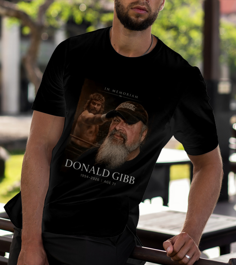 In Memoriam Donald Gibb 1954 2026 Age 71 Tribute With Harley Davidson Hat And Boxing Scene T-Shirt