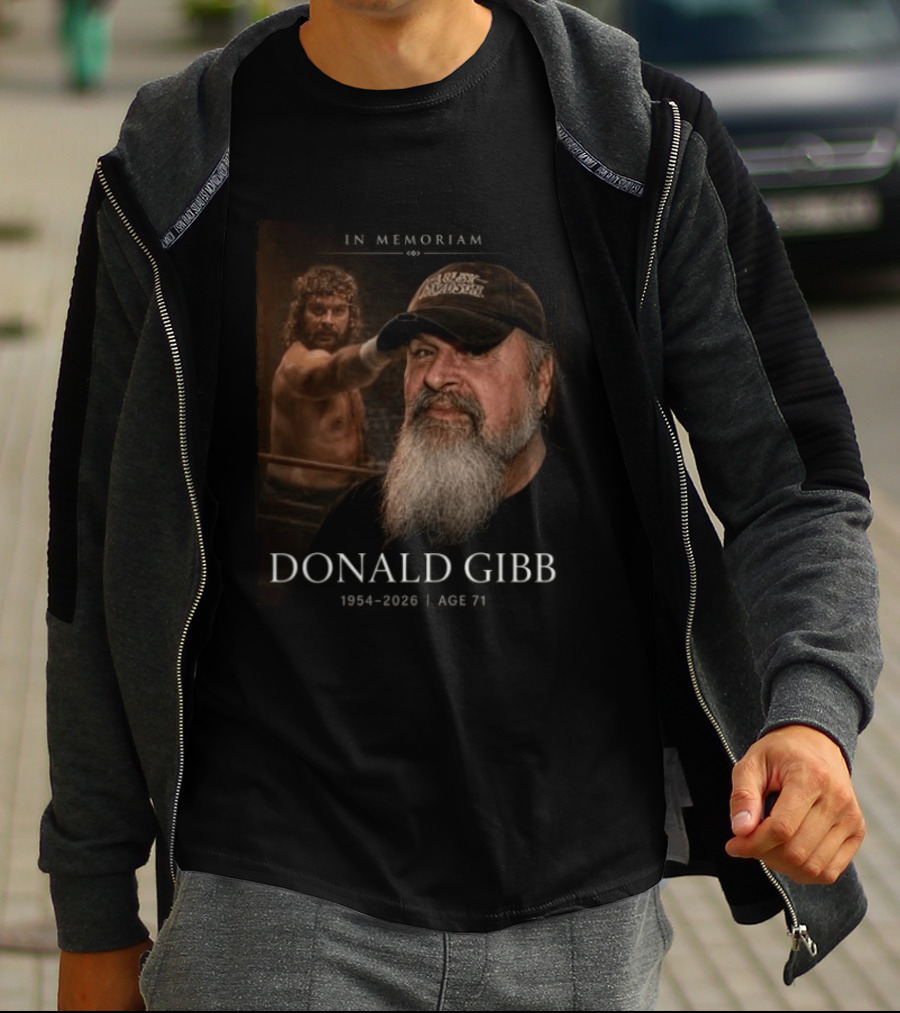 In Memoriam Donald Gibb 1954 2026 Age 71 Tribute With Harley Davidson Hat And Boxing Scene T-Shirt