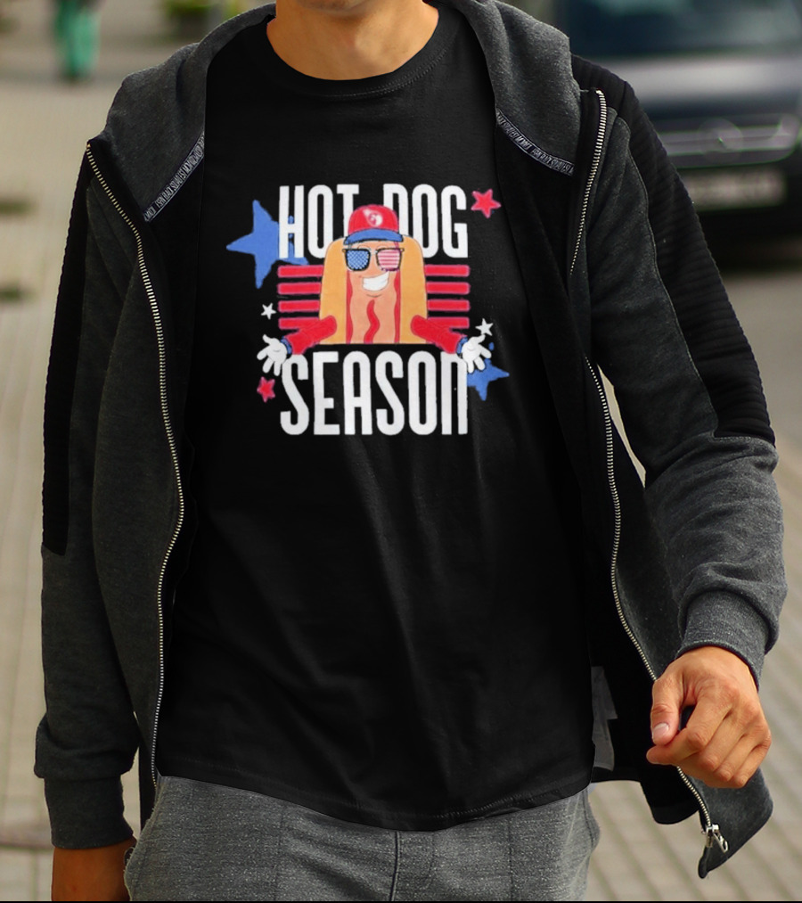 Hot Dog Season Jarrett Allen Patriotic Fun T-Shirt