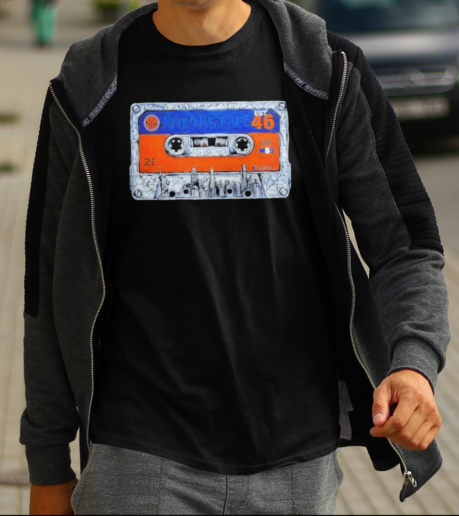 Knickstape New York Knicks EST 46 Cassette MSG Skyline T-Shirt