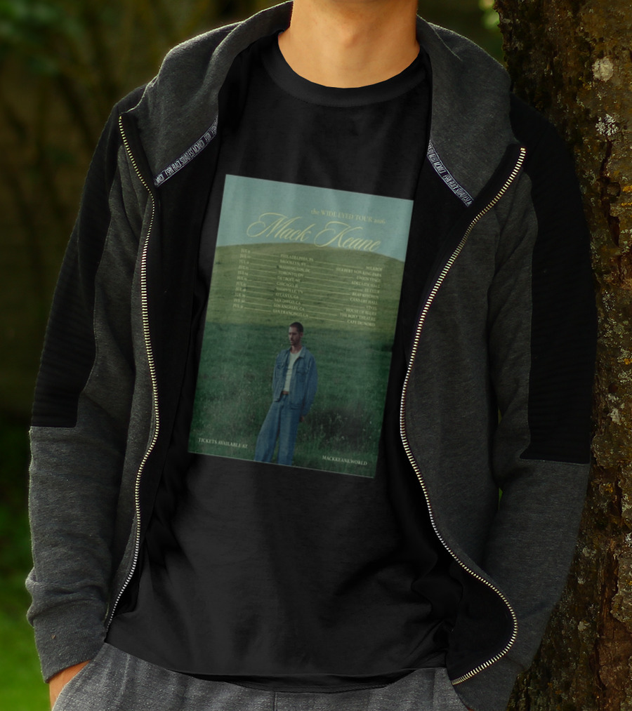 Mack Keane Wide Eyed Tour 2026 Philadelphia Washington Toronto Detroit Montreal Vancouver Atlanta Los Angeles San Francisco T-Shirt