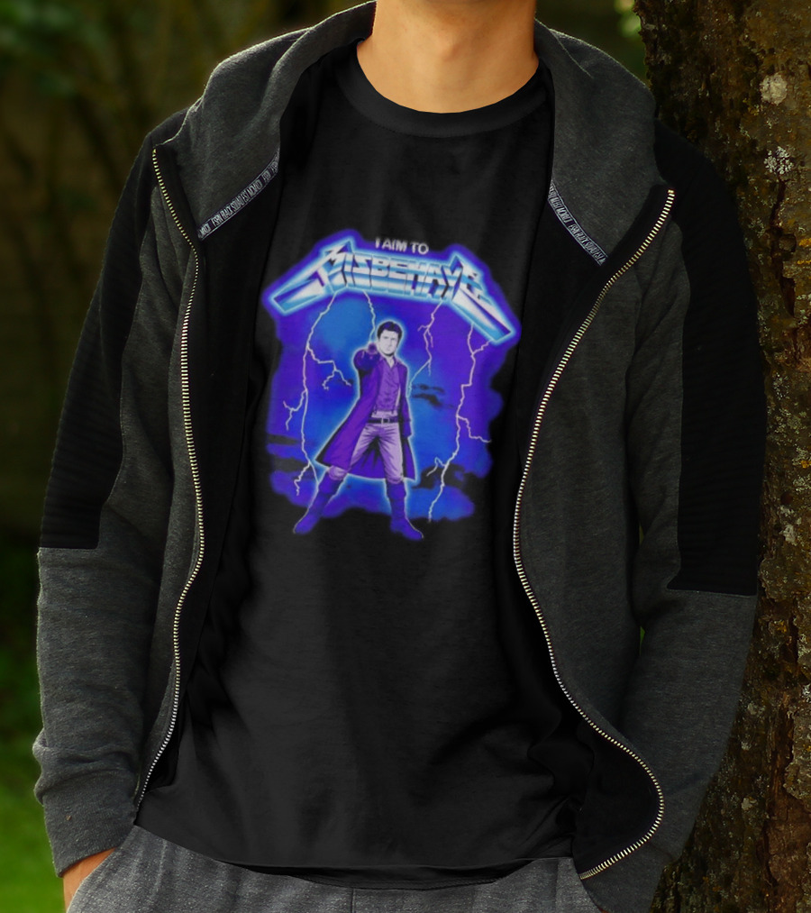 Firefly Malcolm Reynolds I Aim To Misbehave Electric T-Shirt