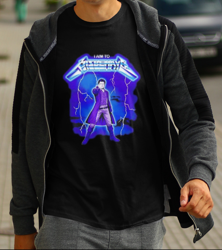 Firefly Malcolm Reynolds I Aim To Misbehave Electric T-Shirt