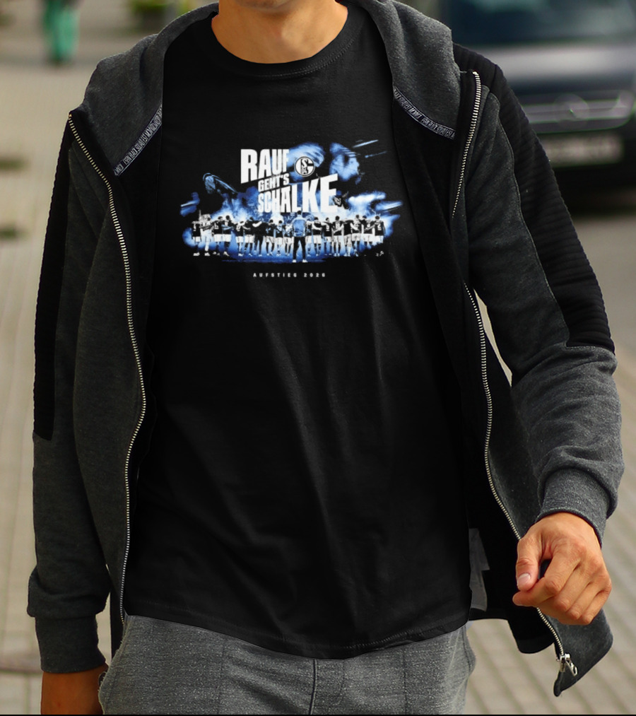 Rauf Geht's Schalke Aufstiegs 2026 Fußballfeier Bundesliga Begeisterung T-Shirt