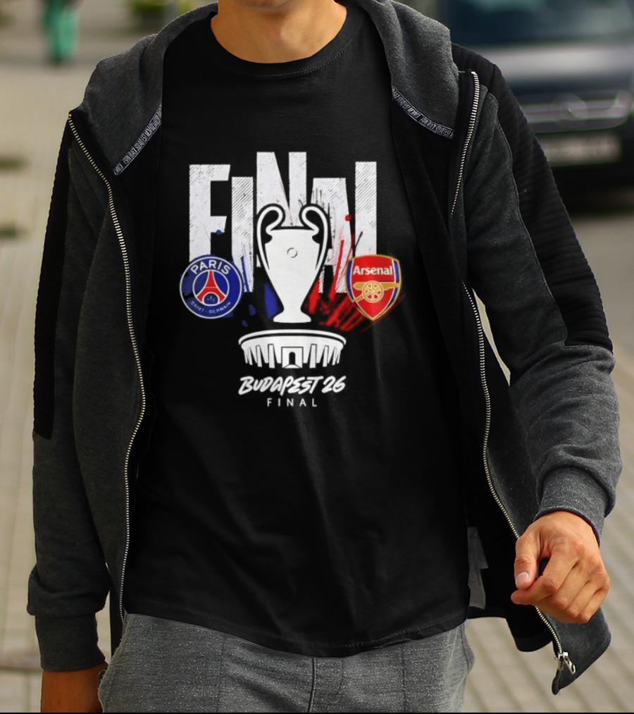 Paris Saint Germain Arsenal Final 2026 Budapest UCL T-Shirt