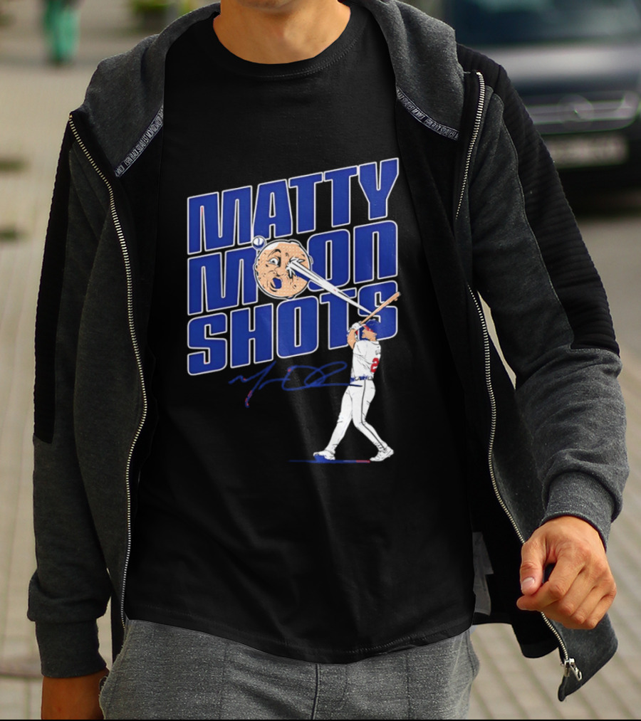 Matty Moonshots Matt Olson Baseball Signature Chop House Atlanta T-Shirt