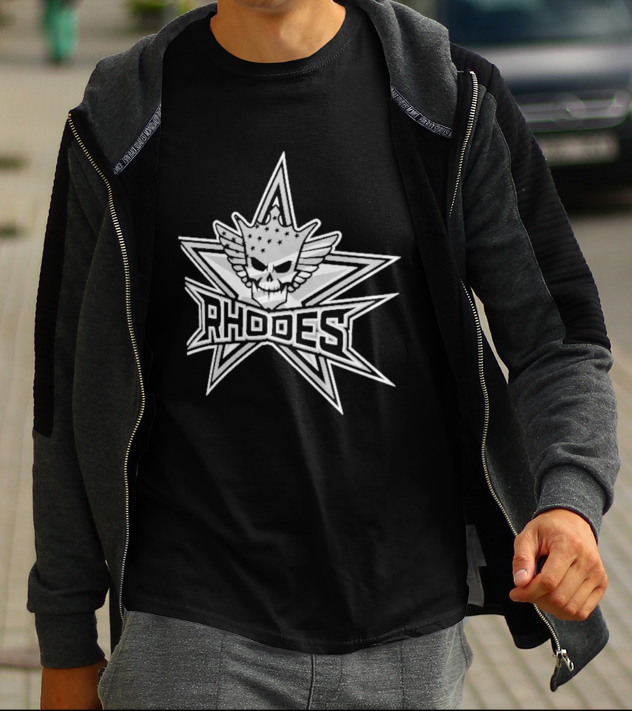Rhodes Skull Crown Star Crest T-Shirt